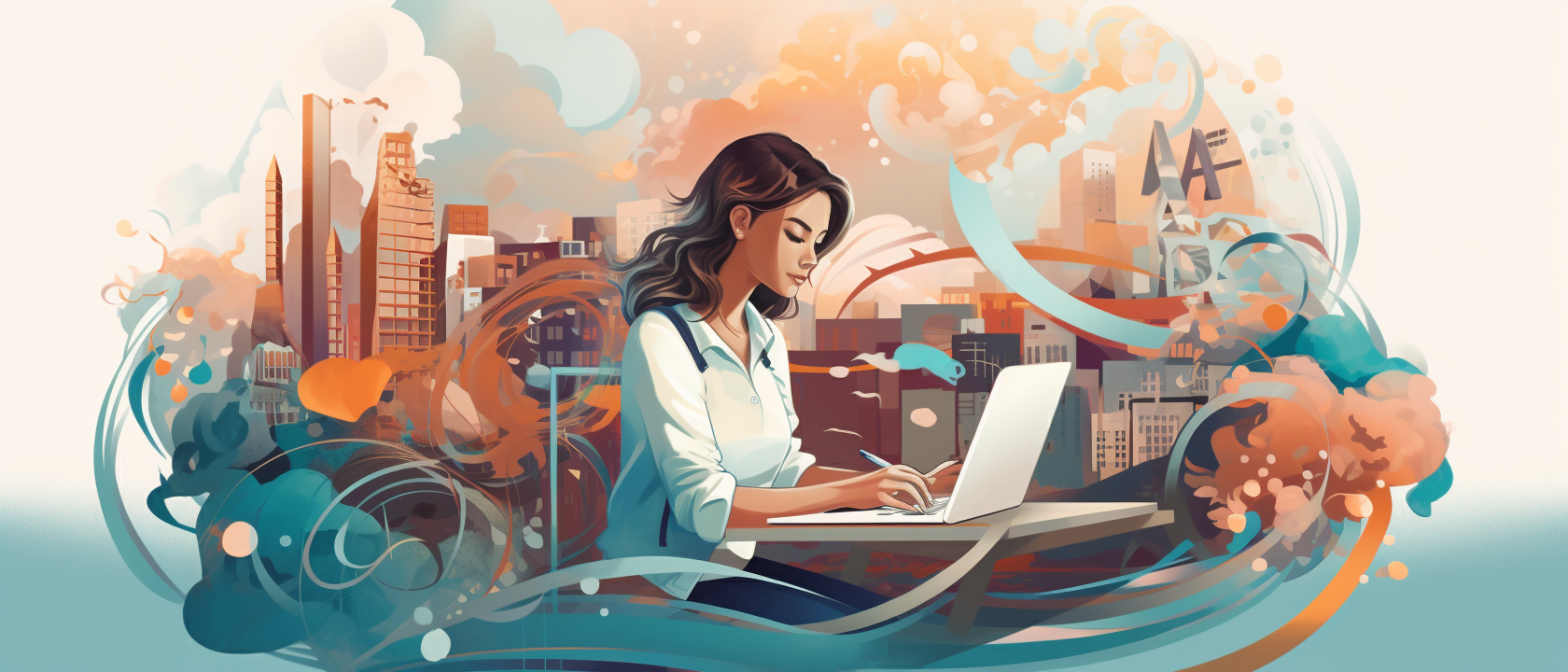 student writing a personal statement