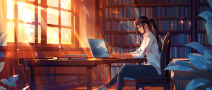 student writing a personal statement
